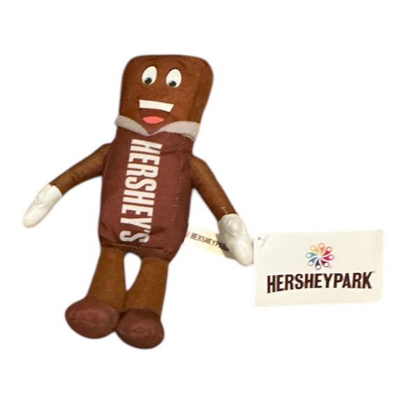 Hershey's Other - Hershey's Milk Chocolate Bar 10" Plush Stuffed Animal Soft Doll Toy Hershey Park